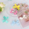 Silky Satin Hair Bows Hair Clip Mini Hair Clips for Women Girls Small Bow Hair Clips Bow Ribbons Cute Hair Clips Pins Metal Y2k Hair Accessories for Braids.
