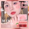 6 Colors Lip Tint Stain Set, Korean Velvet Watery Moisturizing Lip Tint Mini Liquid Lipstick Set, Natural Multi-Use Lip and Cheek Tint, Long-Lasting, High Pigment, Vivid Color, Lip Tint Makeup