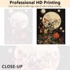 Paint by Number Flower Moon Adult Paint by Number Black Background Paint by Numbers Beginner Easy Painting by Number Retro Style Paint by Number to Family Friend Gift for Living Room Decor 16x20 in