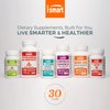 Supersmart - Ornithine Alpha Ketoglutarate OKG 10g per Day (Highly Bioavailable) - Easy-to-Take & Potent L-Ornithine Supplement - Amino Acid | Non-GMO & Gluten Free - 60 Tablets