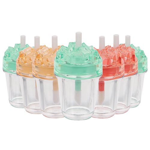 iplusmile 7pcs Cute Lip Gloss Tubes Empty Lipgloss Container Lip Glaze Tubes Reusable Refillable Lip Gloss Container Ice Cream Shape Diy Cosmetic Samples Bottle