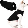 Gooby Fleece Vest Dog Sweater - Black, Small - Warm Pullover Fleece Dog Jacket with O-Ring Leash - Winter Small Dog Sweater Coat - Cold Weather Dog Clothes for Small Dogs Boy or Girl