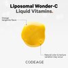 Codeage Liquid Vitamin C 1000mg, Vitamins D3, E & Zinc, Rose HIPS, Quercetin, Echinacea, Vegan Liposomal Vitamin C Supplement, Non-GMO, 16 fl oz