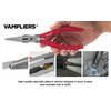 VAMPLIERS 7.5" Screw Extractor Long Nose Pliers with Wire Cutter. High Carbon Steel Needle Nose Pliers. Made in Japan. Stripped Screw Removal Tool for Removing Damaged Fasteners in Confined Spaces.