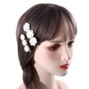 Leadigol 2PCS Flower Shape Hair Clip,Camellia Side Hairpin Rose Hair Clip Vintage Flower Hair Clip for Women Hair Accessories