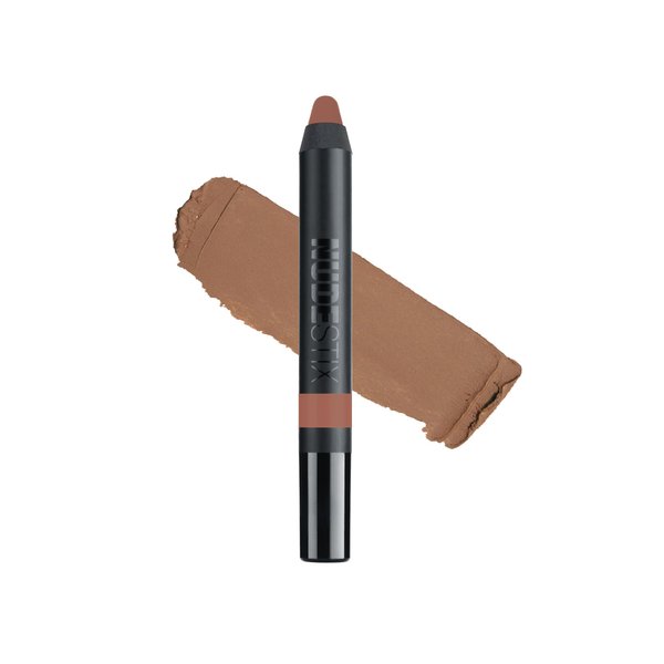 Nudestix Magnetic Matte Lip Color, Lipstick + Lip Liner + Lip Stain, 3-in-1Multi Use Makeup Pencil, Long Lasting Pigment, Kiss Proof, Smudge Proof, Waterproof, Bold Nude Looks, Shade: Boho
