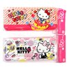 Bandal & Neoul Hello Kitty's Favorite Things Metal Tin Pencil Case for All Ages (Donuts in stripes)