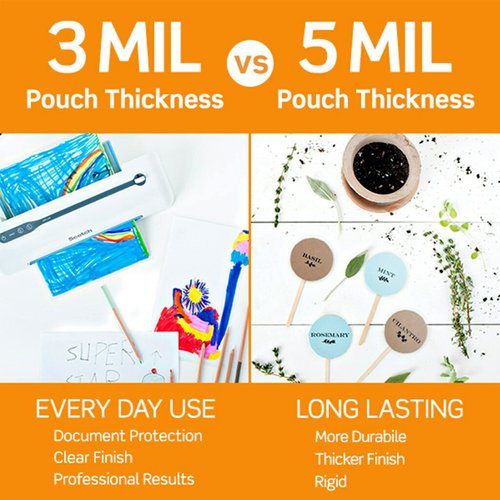 Scotch Self-Sealing Laminating Pouches, 25 Pack, Business Card Size, Great for Gift Tags