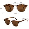 VITENZI Bifocal Sunglasses for Men and Women Semi Rimless Browline Reading Readers - Tivoli in Tortoise 1.50