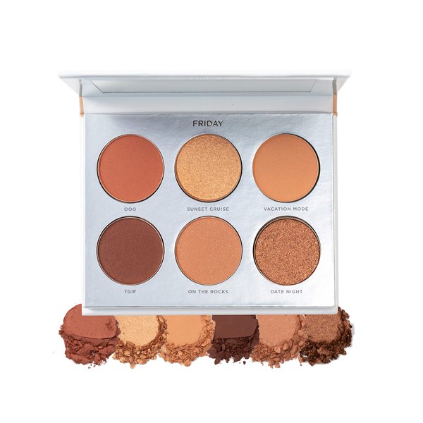 PÜR Beauty On Point Eyeshadow Palette, Matte, Shimmer & Metallic Shades, Skincare-Infused Formula, Cruelty Free, Friday