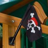 Gorilla Playsets 09-1014-P Pirate Flag Swing Set Accessory with Mounting Hardware, Black