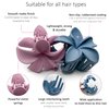 Luvearo 4pc Nonslip Matte Flower Claw Clips for Thick Hair to Thin Hair Accessories for Women Pastel Claw Clips Flower Hair Clips for Women Hibiscus Hawaiian Cute Hair Clips