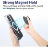 EOQIFJM Universal Cell Phone Stand Compatible with for iPhone Grip Holder, 360° Rotation-Magnetic Cobb Pure Black