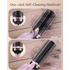 Retractable Detangling Hair Brush for Curly, Straight Wet Hair, Round Hairbrush for Blow Dry, Soft Bristles, Easy Clean Travel Brush