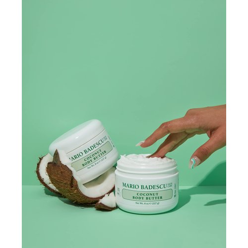 Mario Badescu Coconut Body Butter for All Skin Types | Body Moisturizer for Smooth and Radiant Skin |Formulated with Shea Butter| 8 OZ