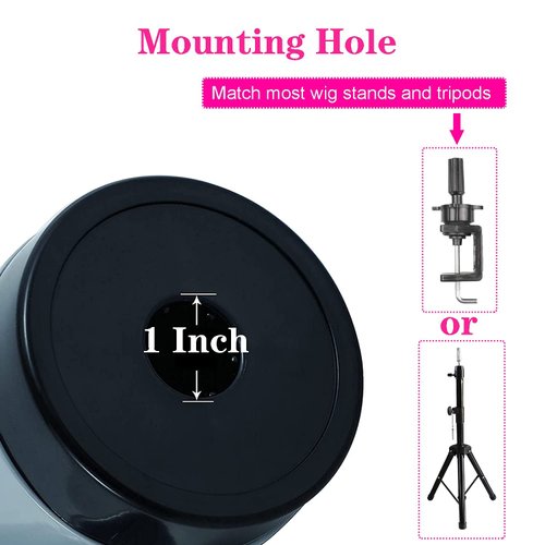 Maxsirui Wig Head Stand Fresh Wig Holder with Mannequin Head for Drying and Styling Hair Wig Scalp Cap Net Wig Dryer Head with Holes