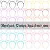 COCIDE 36 Pcs Cat Ears Headbands Plastic Taylor Party Decorations Headbands for Girls Gabby Dollhouse Party Favors Birthday Supplies for Women Kid Halloween Hair Accessories Hair Hoops Costume
