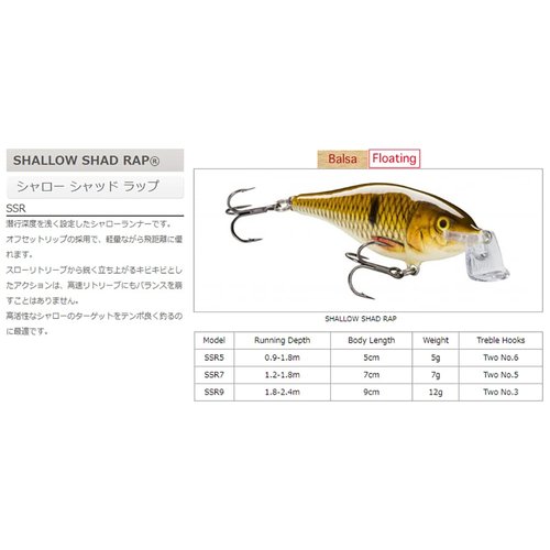 Rapala Shallow Shad Rap 07 Fishing lure, 2.75-Inch, Silver Fluorescent Chartreuse