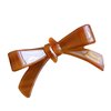 2 Pcs Shiny Sweet Bow Spike Alligator Duck Bill Hair Clips Sparkle Acrylic Bowknot Hair Barrettes Duckbill Bobby Pin Chic Hair Clips for Girls Styling (Brown)