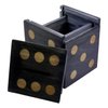 Puzzle Box Enigma Dice Cube - Money and Gift Holder in a Wooden Magic Trick Lock with Hidden Compartment Piggy Bank Brain Teaser Game (Black)