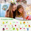 50 Pcs Sprout Clips Mixed Style Plant Hairpins Little Grass Sprout Hair Clips Butterfly Mushroom Hair Accessories Gift for Women Girls Kids Party School