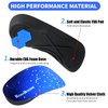 RooRuns Orthotic Inserts 3/4 Length, High Arch Support Foot Insoles for Over-Pronation Plantar Fasciitis Flat Feet Heel Pain Relief Shoe Inserts for Running Sports, M(Men 6.5-8.5/Women 7.5-9.5)