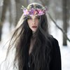 Vivivalue Wedding Flower Crown Girl Flower Headband Hair Wreath Floral Headpiece Halo Party Prom Photos Purple