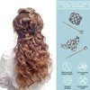 2 Pieces Viking Celtic Hair Clips Hairpins Viking Silver Hair Stick Celtic Knot Viking Jewelry Hair Clips for Ladies or Women
