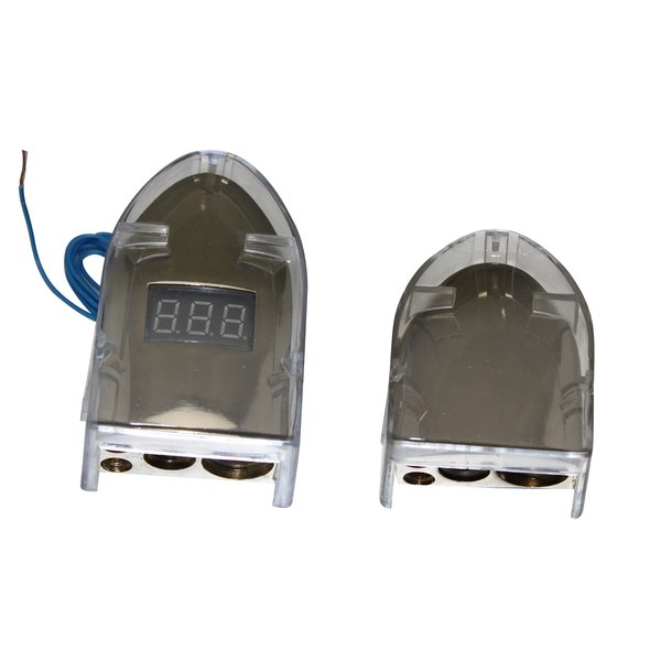 Universal 12-24V Car Digital Display Positive Negitave 0/8 Gauge AWG Gold Plated Car Battery Terminal Car Audio Parts