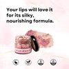 SHE MADE Sugar & Dried Rose Petals Lip Scrub with Vitamin E & Rose Essential Oil - 0.88 Oz/25 gm - Exfoliates, Softens, and Hydrates for Perfect Lip Care