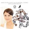 Beaupretty 24pcs Snap Hair Clips Leopard Animal Print No Slip Metal Geometric Snap Barrettes BB Hairpins Side Clip Hair Accessories for Women Girls Hair Styling