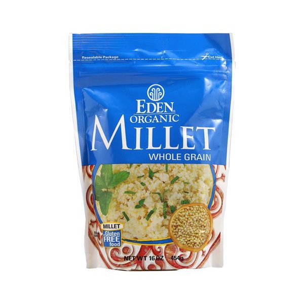 Eden Foods Organic Millet Whole Grain Gluten Free -- 16 oz - 2 pc