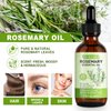 HUALIJIA Rosemary Oil for Hair Growth, 100% Pure Natural Rosemary Essential Oil - Anti Hair Loss Stimulate Hair Growth, Rosemary Hair Oil for All Hair Types, 2.02 Fl Oz
