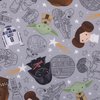 Star Wars Welcome to The Galaxy Navy and Gray Yoda, Princess Leia, R2-D2, Chewbacca, and Darth Vader Deluxe Easy Fold Toddler Nap Mat
