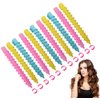 18Pcs Plastic Spiral Hair Perm Rod for Medium/Long Hair Barber Hairdressing Hair Rollers Styling Curling Perm Rod Hair Curler Salon Tools for Women Ladies Girls (7.3 Inch)