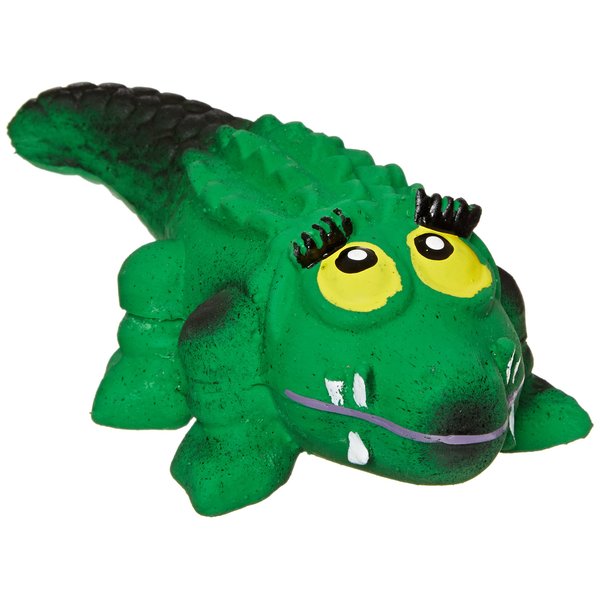 Amazing Pet Products Latex Dog Toy, 5-Inch, Mamma Crocodile