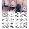 AKOAK 12 Sheets Cute Cat Pattern Watermark Designs Nail Art Stickers Water Transfer Decals Beauty Nails for Nail Art Design