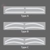 6 Pairs Eyebrow Tattoo Auxiliary Stickers Disposable Adhesive Eyebrow Template Sticker Women Disposable Adhesive Eyebrow Template Sticker (6 Pairs Brow Stickers)
