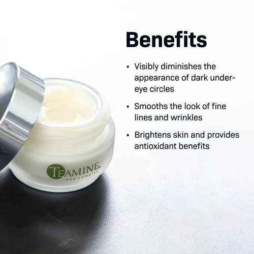 Revision Skincare Teamine Eye Complex, Anti Aging Eye Treatment for Dark Circles, Fine Lines and Wrinkles, with Green Tea Extract, 0.5 Ounce