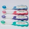 Personalized Kids Toothbrush Manual Toothbrush Age 2-6 4 Color Variety Pack Any Name/Message Engraved 4 Pack - Personalized Gift