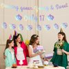 Dancing Queen Party Decorations 17 - Lovarywow 3PCS Dancing Queen Young & Sweet Only 17 Banner Decor No DIY 17th Birthday Decorations Girls Cute Laser Dancing Queen Themed Party Supplies Holographic