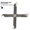 Ouzorp Scissor Fuel Line Disconnect Tool 3/8-Inch and 5/16-Inch, Easy Separation of Quick Disconnect Style Fittings,Use on Heater, Fuel, and A/C Line Service on Many Late Model Vehicles