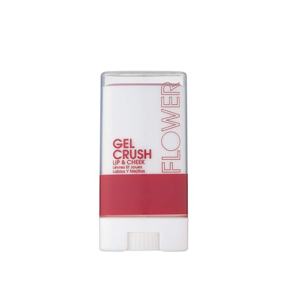 FLOWER BEAUTY Lip & Cheek Gel Crush | Cream Blush and Lips Tint in One Portable Multistick | Hydrating Burst of Color | (Blackberry)