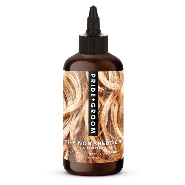 Pride and Groom The Non Shedder | Dog Grooming Shampoo for Doodles and Dogs That Do Not Shed | Tearless All Natural Body Wash with Essential Oils & Coat-Specific Ingredients That Enhance Shine – 16oz