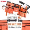 Hi-Spec 16pc Orange Kids Tool Set & Child Size Tool Belt With Real Metal Hand Tools for Building, Woodwork & Construction Learning