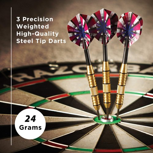 Viper Elite Brass Steel Tip Darts, 24 Grams