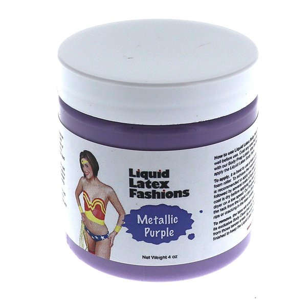 Metallic Purple Liquid Latex Body Paint - 4 oz