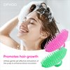 OFXDD Scalp Massager & Scrubber - Plastic Scalp Massager Hair Growth Flower-shaped - Shampoo Brush for Women & Men, Pets - Hand Hair Scrubber for Shower Dandruff, 4 Pcs