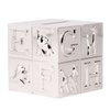 Creative Gifts International Pewter ABC Block Bank for Kids, Newborn Gift, Silver, 3”x3”x3”, Shiny Non-Tarnish Nickel Plated Finish, Polished Finish, Gift Box Included