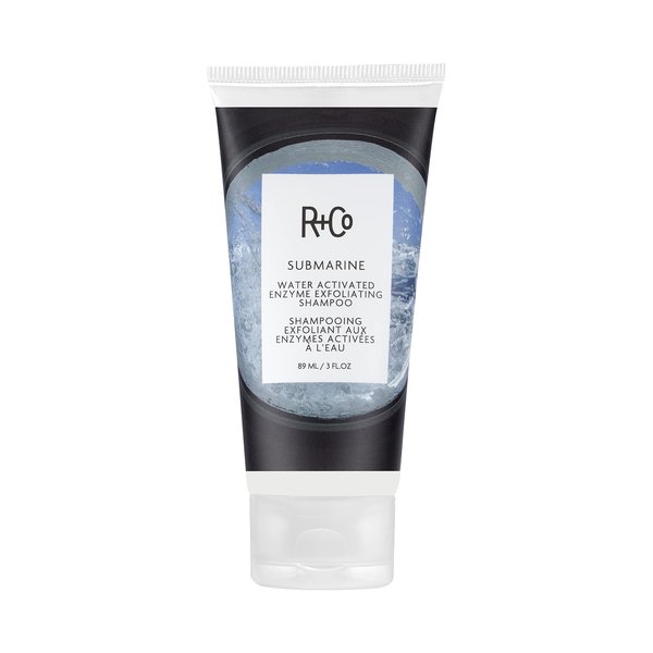 R+Co Submarine Water Activated Enzyme Exfoliating Shampoo | Revitalizes + Nourishes + Hydrates Hair | Vegan + Cruelty-Free | 3 OZ